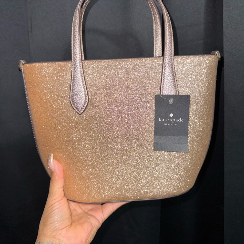 Kate Spade Sparkle Tote - Gold and Tan